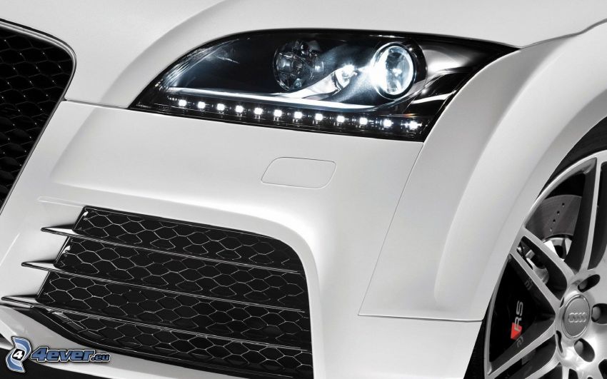 Audi TT, reflektor, przednia maska