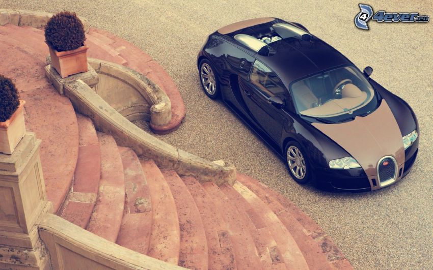Bugatti Veyron, schody