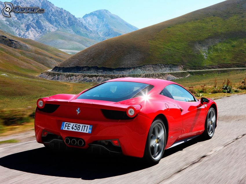 Ferrari 458 Italia, wzgórza