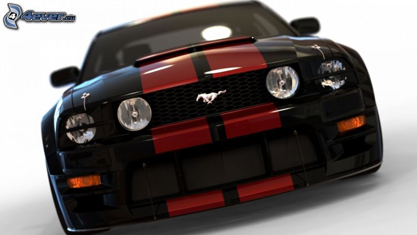 Ford Mustang, przednia maska