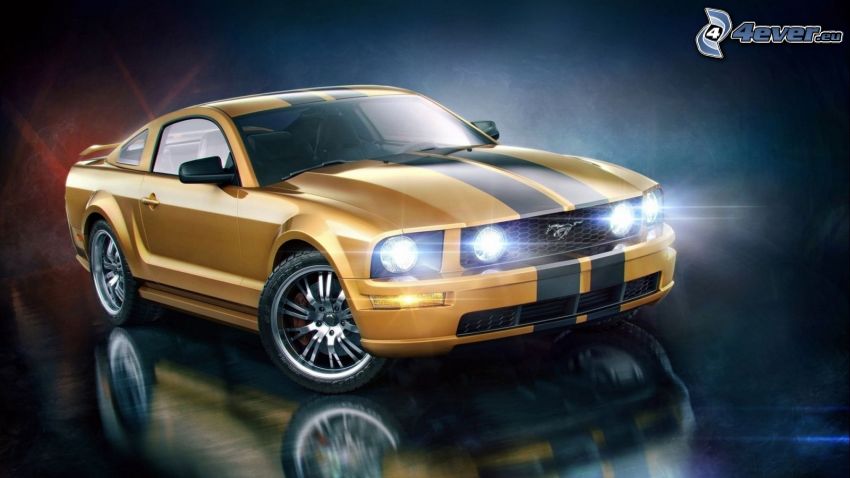 Ford Mustang, światła