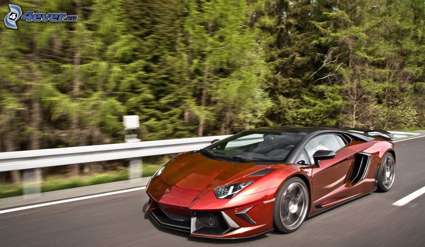 Lamborghini Aventador, las, prędkość