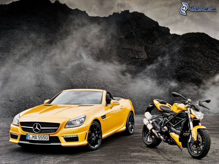 Mercedes-Benz SLK, Ducati Streetfighter 848, kabriolet