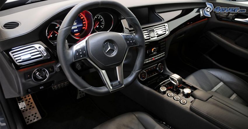 Mercedes Brabus, wnętrze, kierownica, tablica rozdzielcza