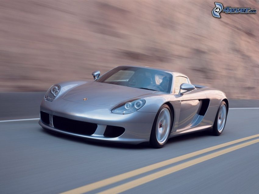 Porsche Carrera GT, sportowe auto, ulica