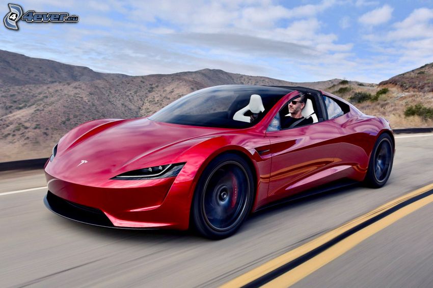 Tesla Roadster 2, kabriolet, pasmo górskie, prędkość