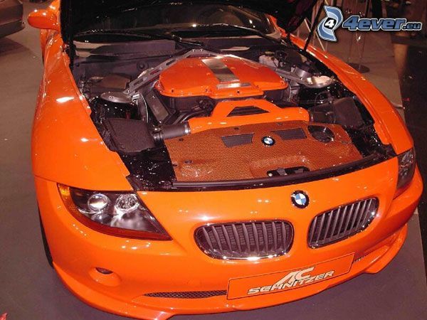 BMW M6, silnik, przednia maska, tuning