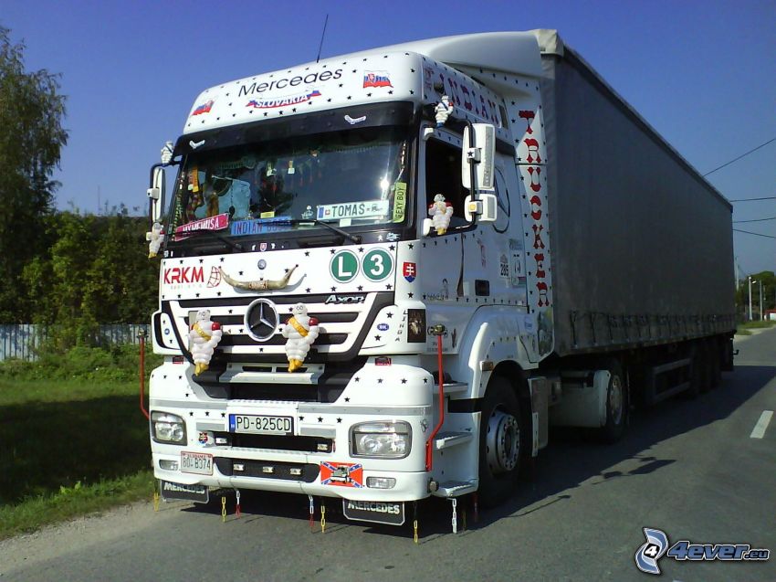 Mercedes, ciężarówka, Słowacja