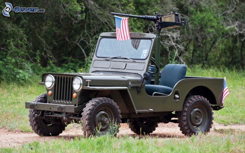 Jeep, flaga Ameryki