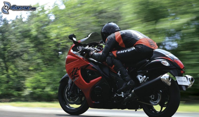 Suzuki Hayabusa, motocyklista, prędkość
