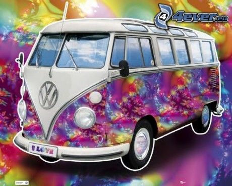 Volkswagen Type 2, hippies