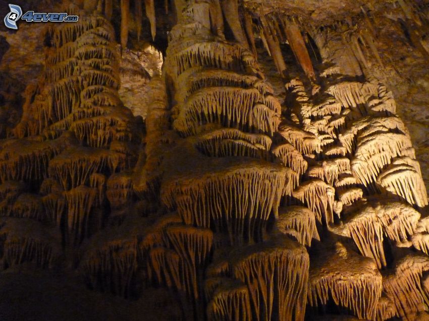 Avshalom, jaskinia, stalaktyty