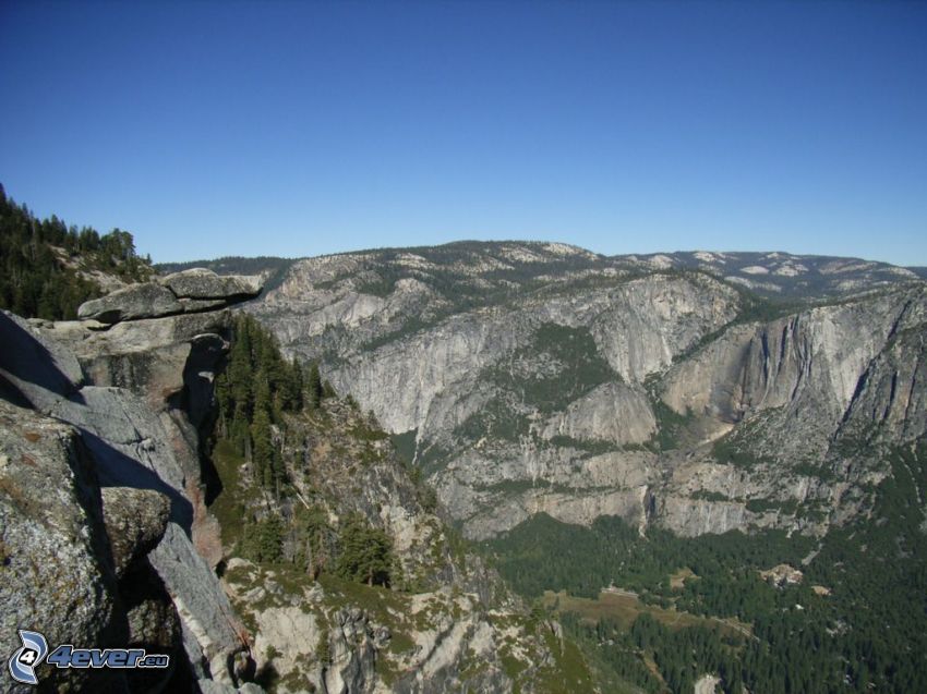 Glacier Point, Park Narodowy Yosemite, pasmo górskie