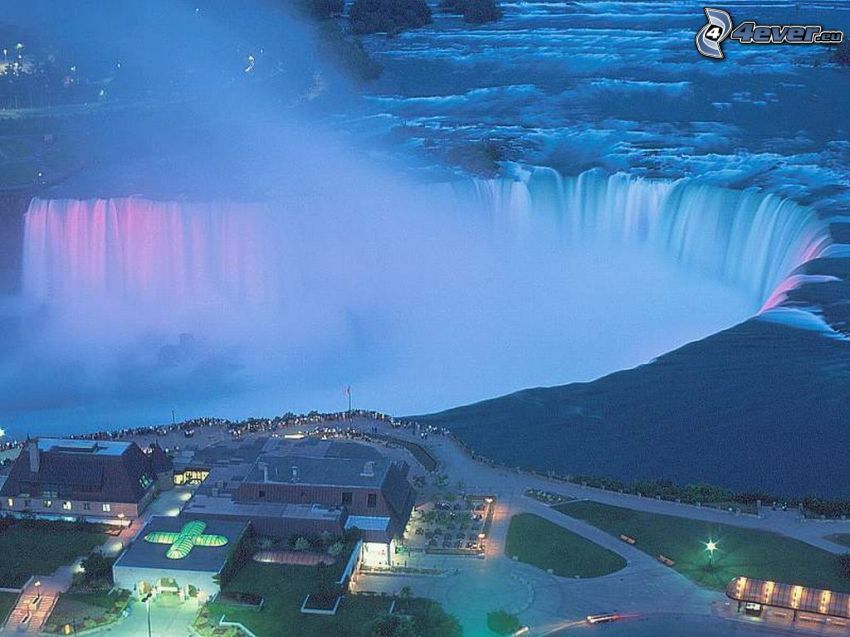 Wodospad Niagara, widok z lotu ptaka