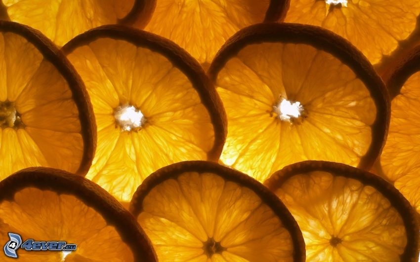 plasterki pomarańczy