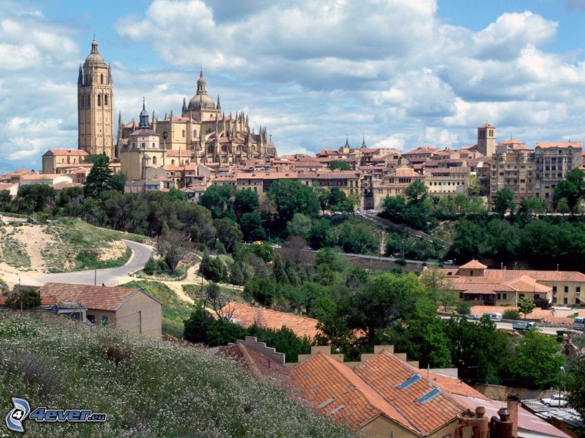 Segovia, chmury