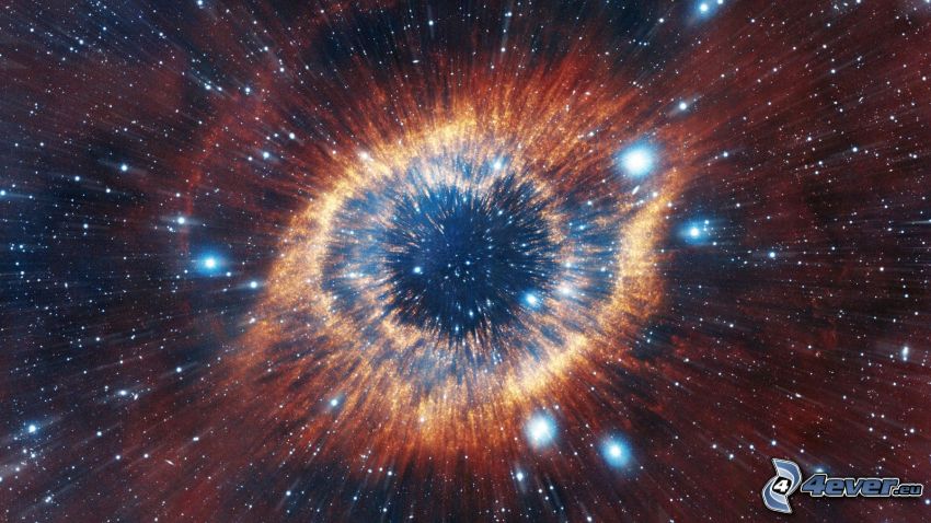 Helix, NGC 7293, mgławica, gwiazdy