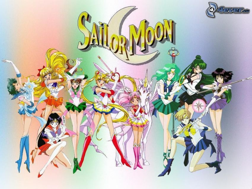 Sailor Moon, Sailor Merkur, Sailor Venus, Sailor Mars, Sailor Jupiter, Sailor Saturn, Sailor Uranus, Sailor Neptun