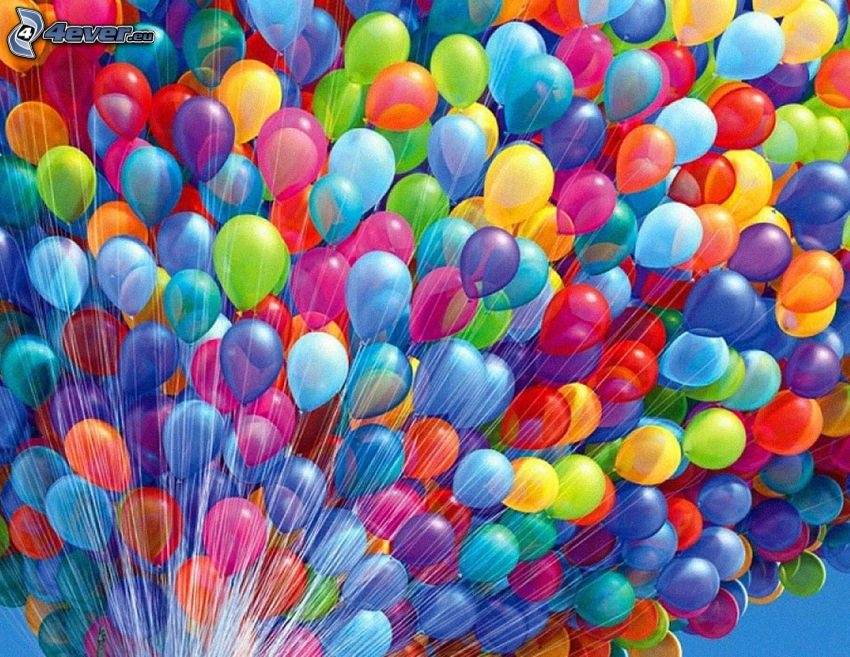 balony, kolory