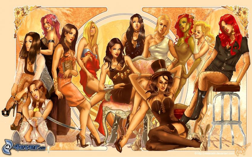 DC Women, kobiety rysunkowe