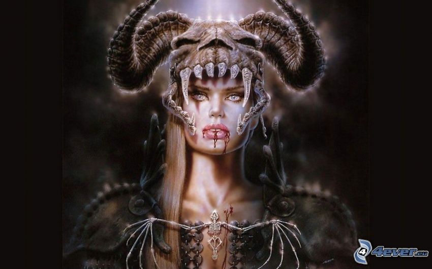 potwór, kobieta, Luis Royo