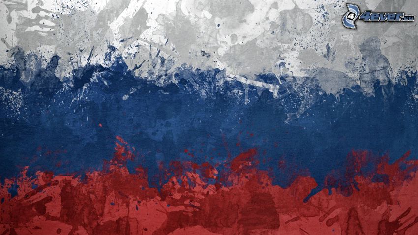 rosyjska flaga, kleksy