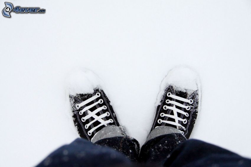Converse, śnieg