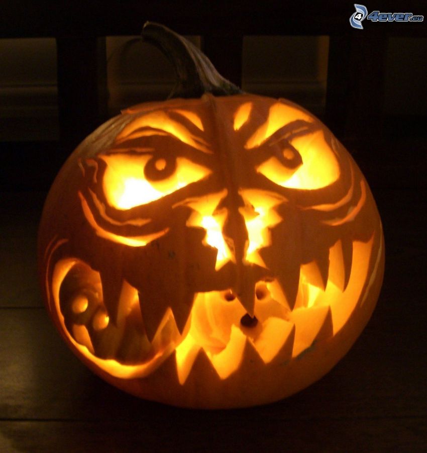 Halloween dynie, jack-o'-lantern