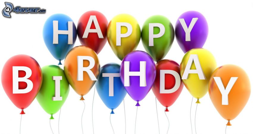Happy Birthday, balony, urodziny