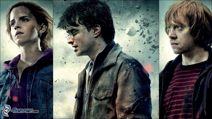 aktorzy z filmu Harry Potter, Hermiona Granger, Harry Potter, Ron Weasley