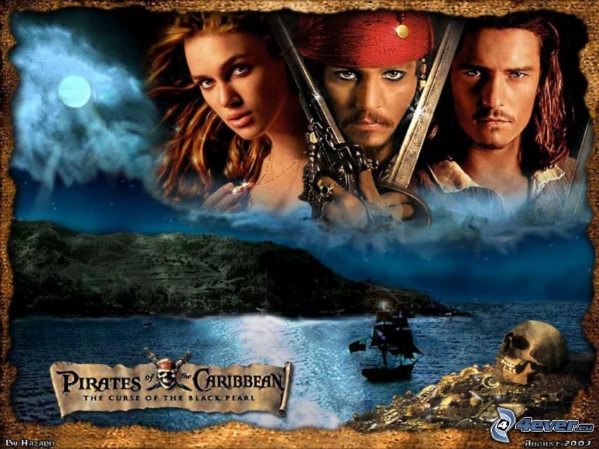 Piraci z Karaibów, Pirates of the Caribbean, Jack Sparrow, Will Turner