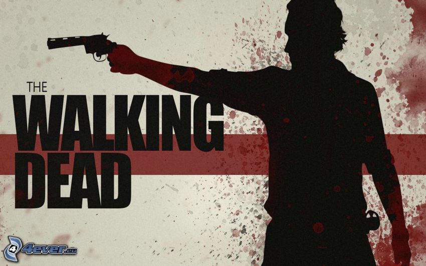 The Walking Dead, mężczyzna z pistoletem