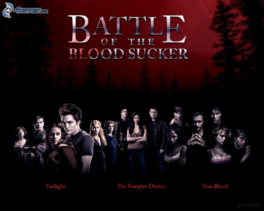 Twilight, The Vampire Diaries, True Blood