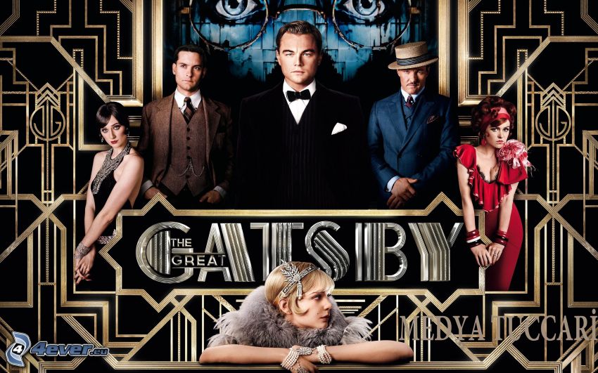 Wielki Gatsby, Jordan Baker, Nick Carraway, Jay Gatsby, Myrtle Wilson, Daisy Buchanan