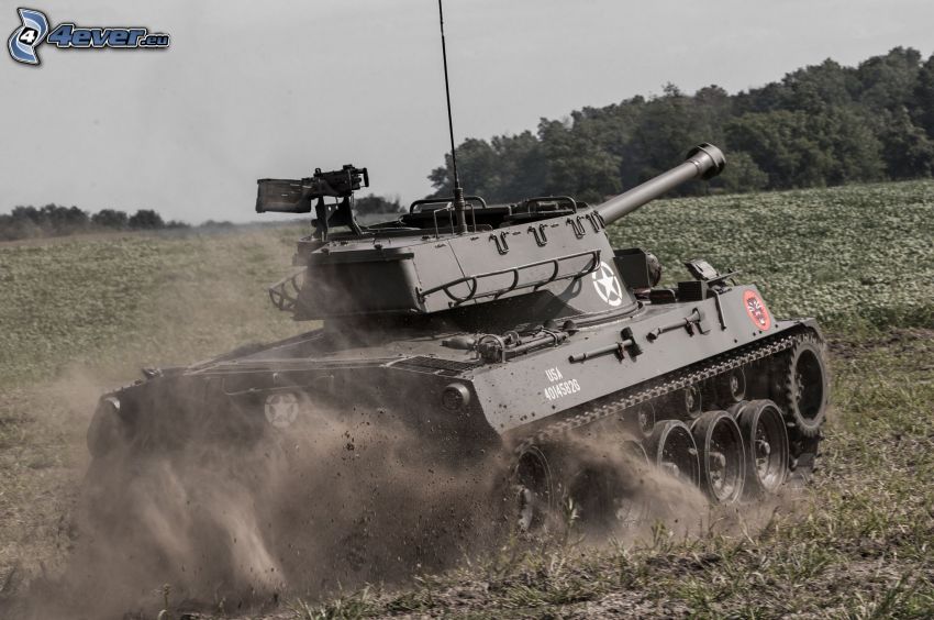 M18 Hellcat, czołg, pole