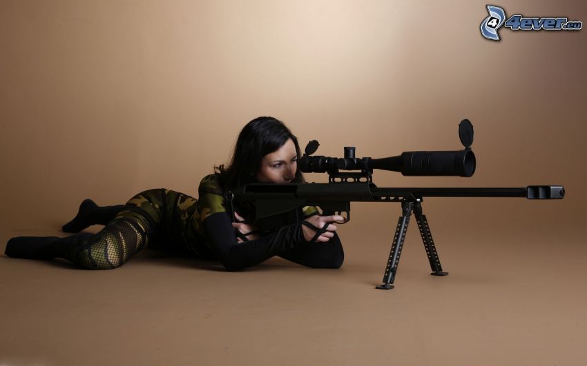 sniper, kobieta