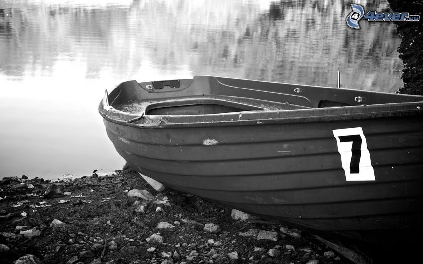 łódka, jezioro
