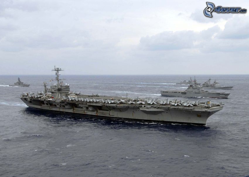 USS George Washington, lotniskowiec, morze otwarte