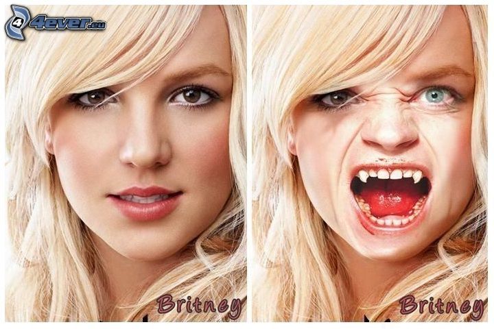 Britney Spears, potwór, parodia