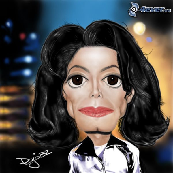 Michael Jackson, karykatura