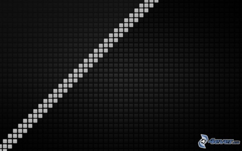 biely pás, štvorce, pixel