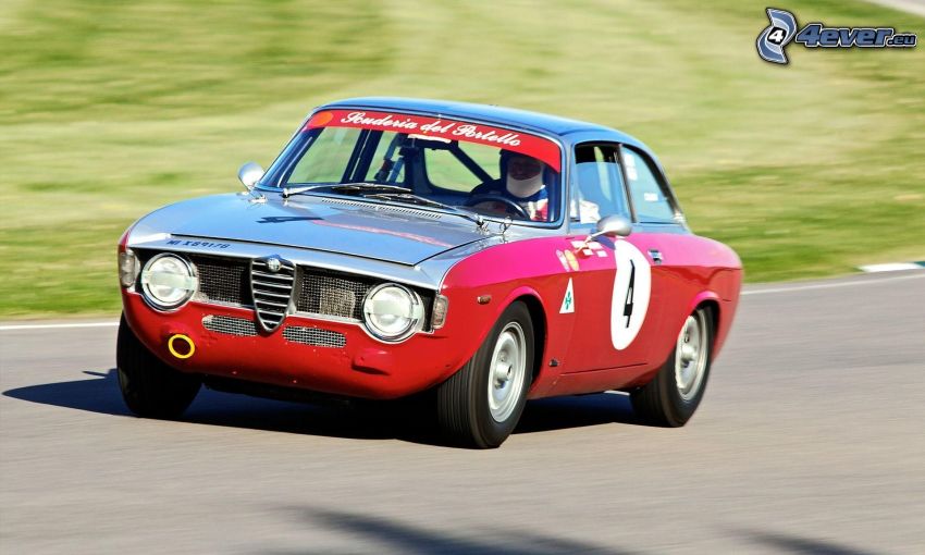Alfa Romeo, veterán, pretekárske auto, rýchlosť