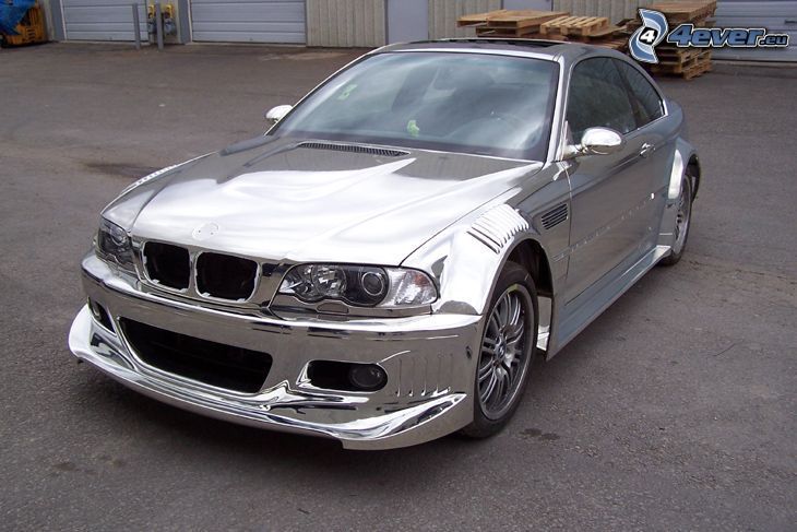 BMW M3, chróm, tuning