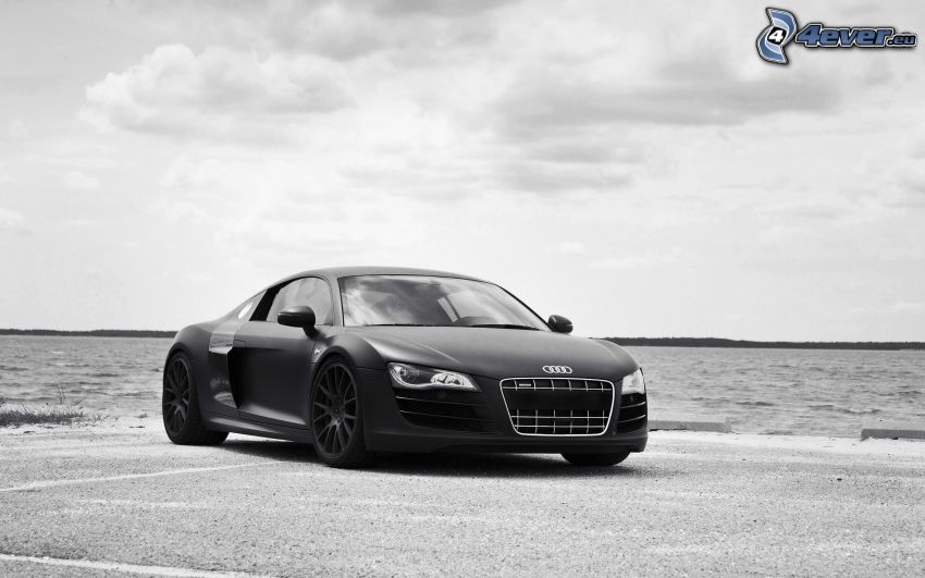 Audi R8, čiernobiele