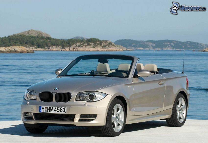 BMW 1, kabriolet, jazero
