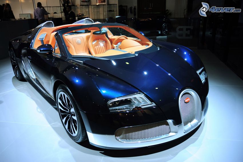 Bugatti Veyron, kabriolet, osvetlenie