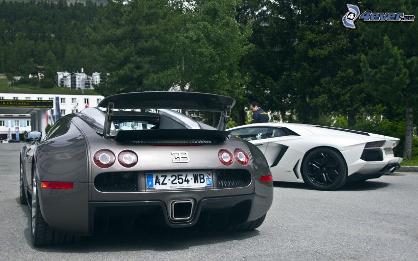 Bugatti Veyron, Lamborghini Aventador