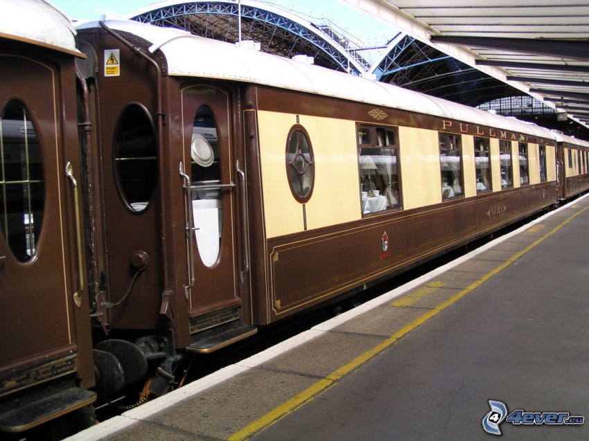 Orient Express, historické vagóny, Pullman, železničná stanica, Londýn