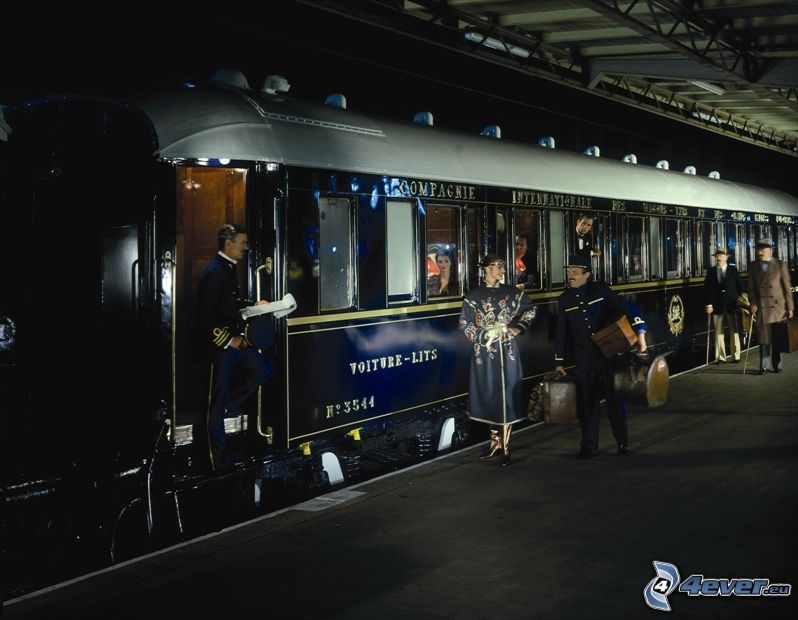 Orient Express, historické vagóny, Pullman, železničná stanica