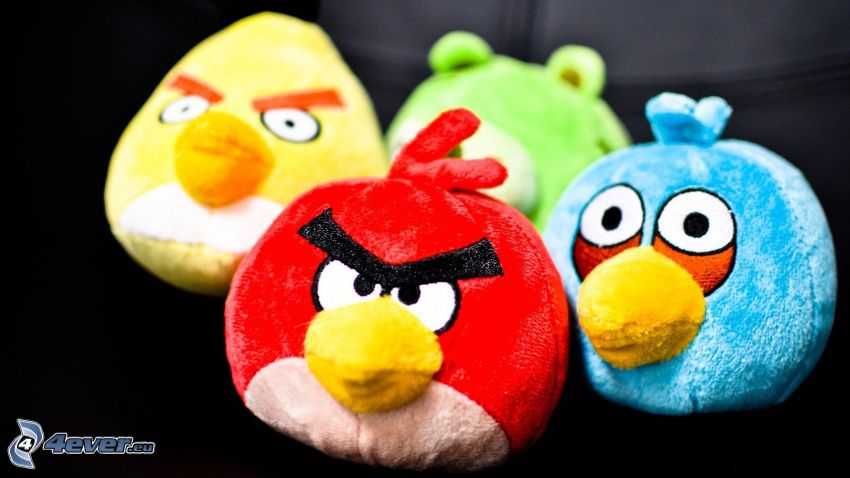 Angry birds, plyšové hračky